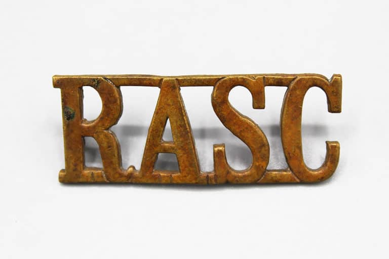 British RASC Regimental Badge . BMX57 - Time Traveler Militaria