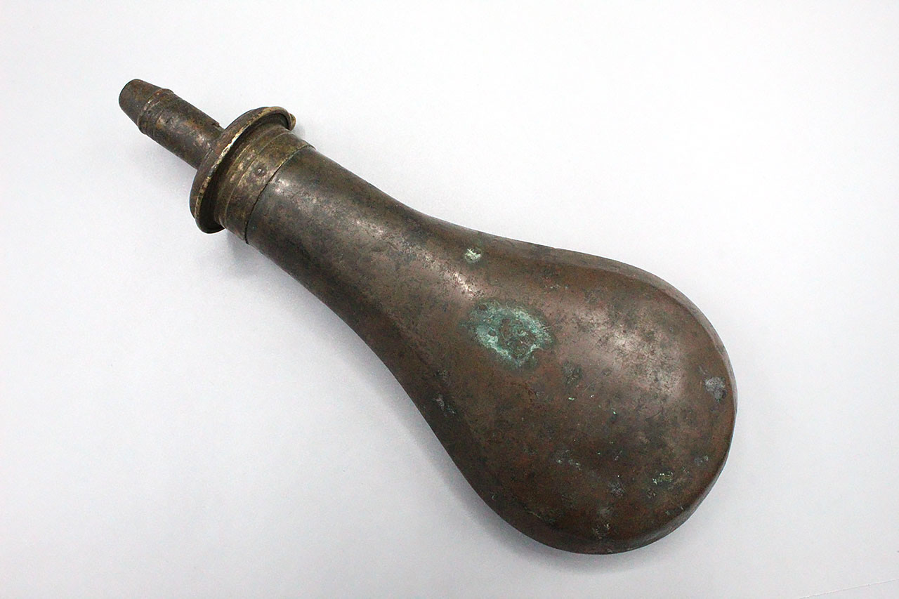 Brass Antique 1860's Powder Flask