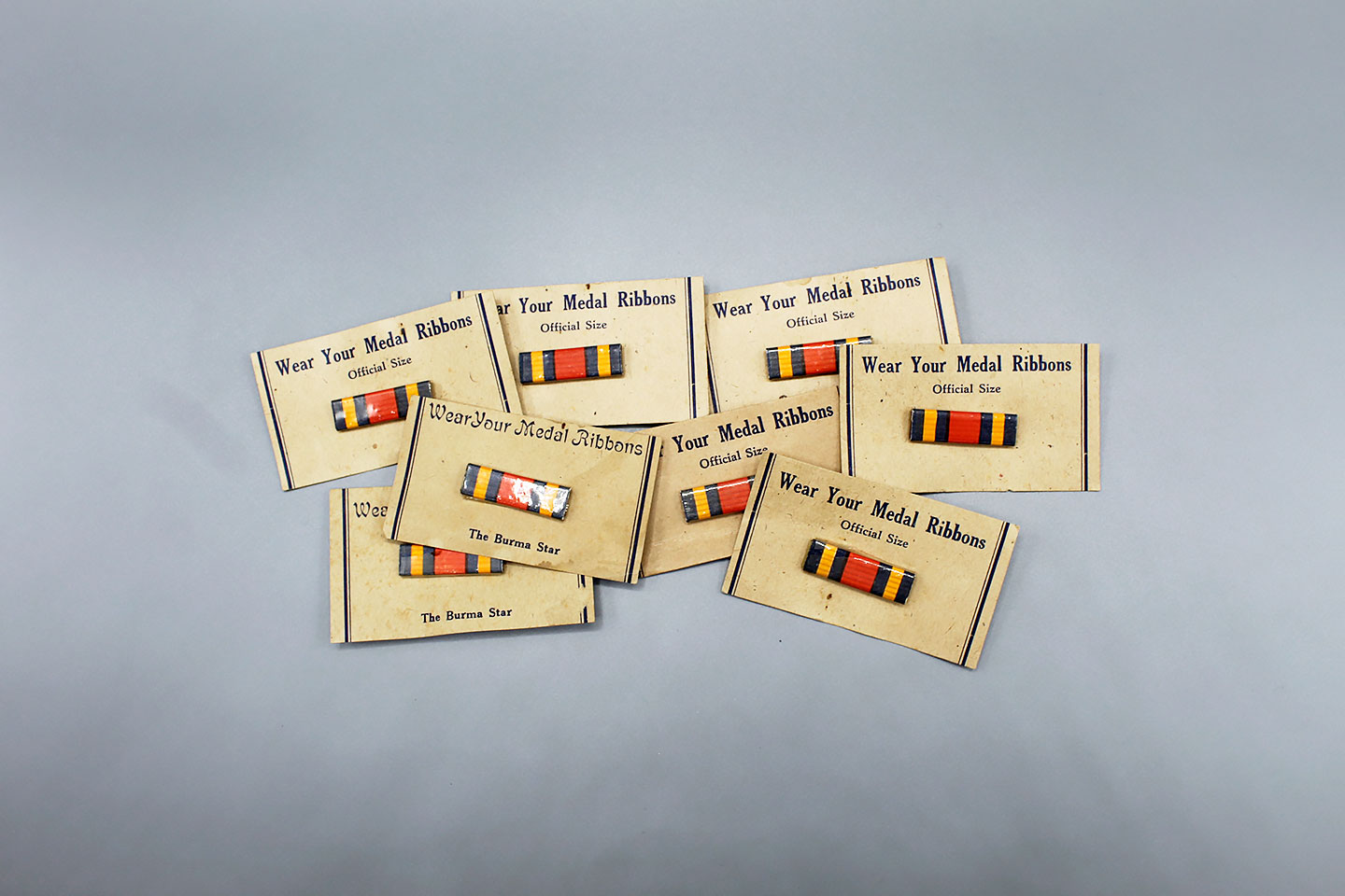 WW2 British Burma Star Ribbon Bar on Card - Priced Each . BM479 - Time ...