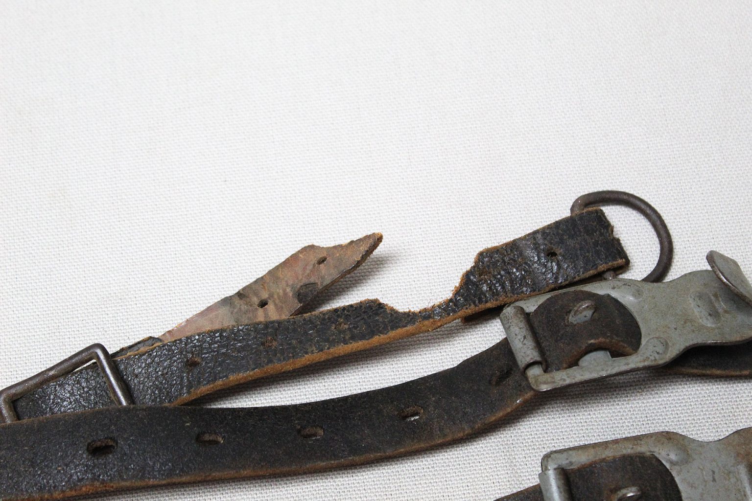 WW2 German Combat Y-Straps (Damaged) . EFL4620 - Time Traveler Militaria