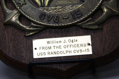 SOLD US Navy Plaque USS Randolph (CVS-15) . FLU3469 - Image 3