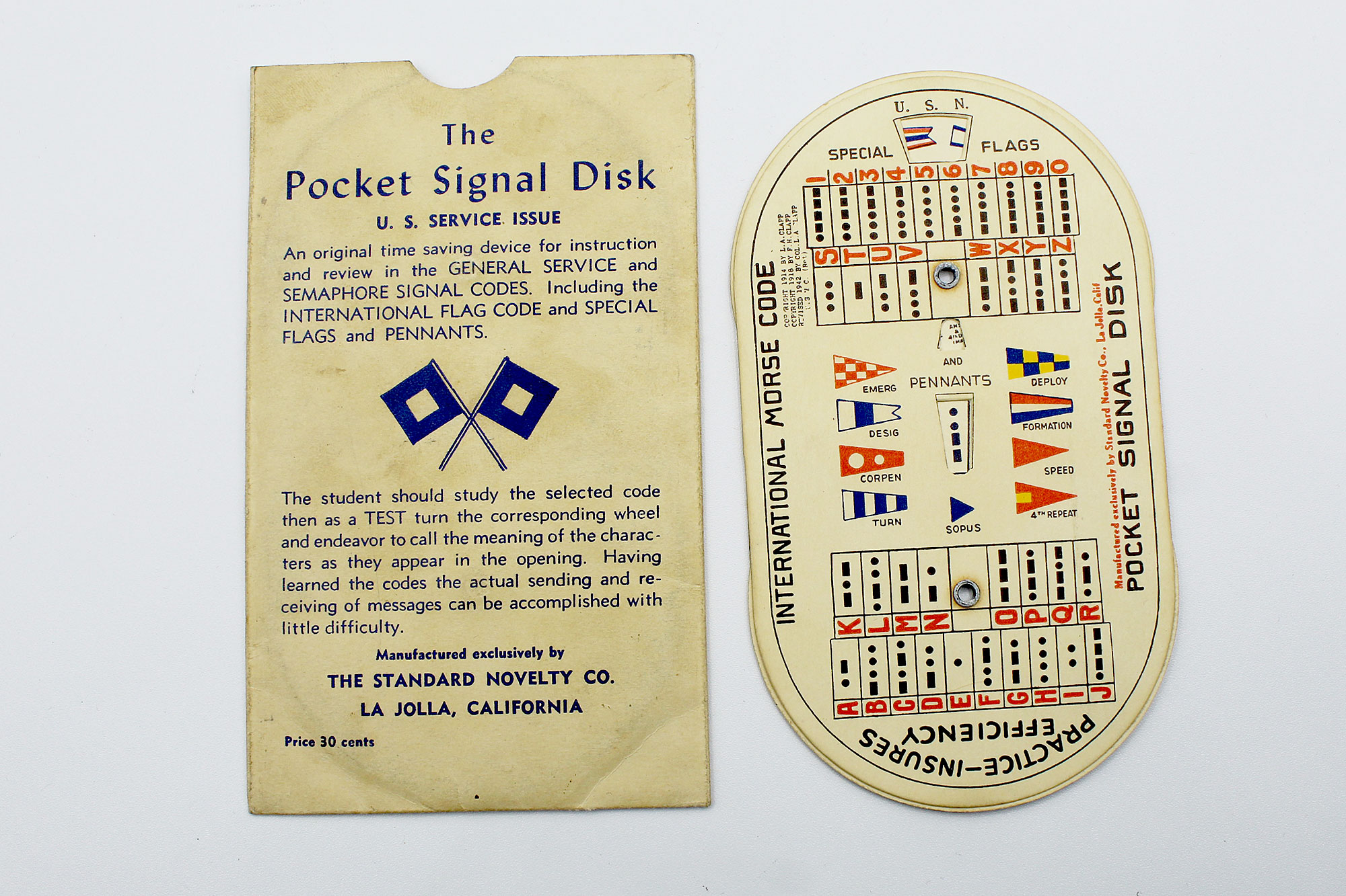 US The Pocket Signal Disk Card . FLU3707 - Time Traveler Militaria