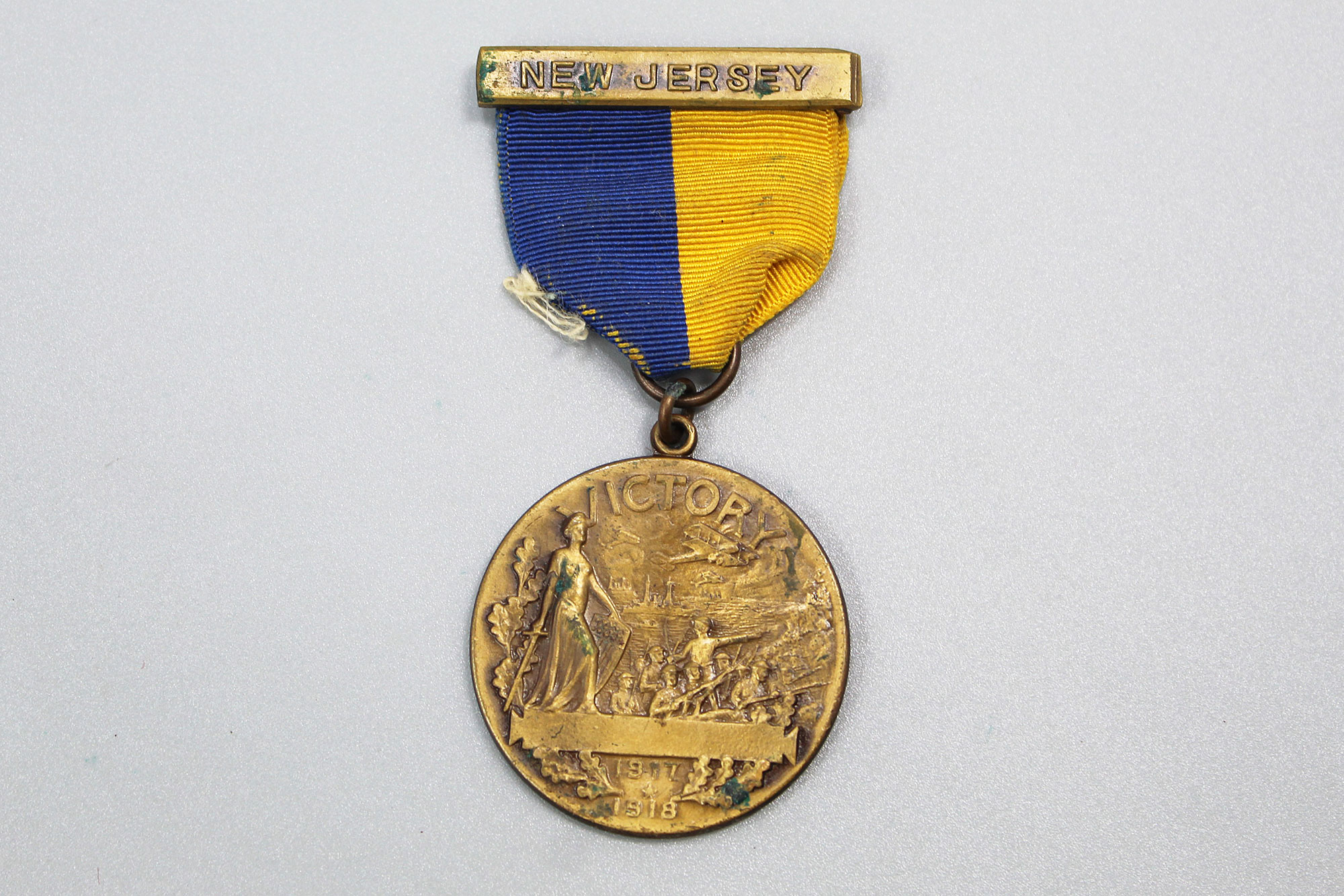 US WW1 NJ State Service Medal . YMU4705 - Time Traveler Militaria