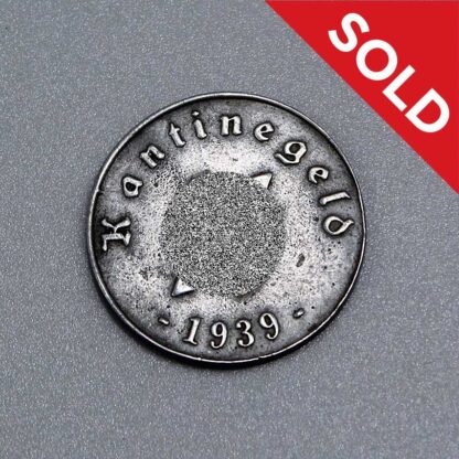 SOLDbw REPRODUCTION: 1939 SS Canteen (Fantasy)Token . REPO182