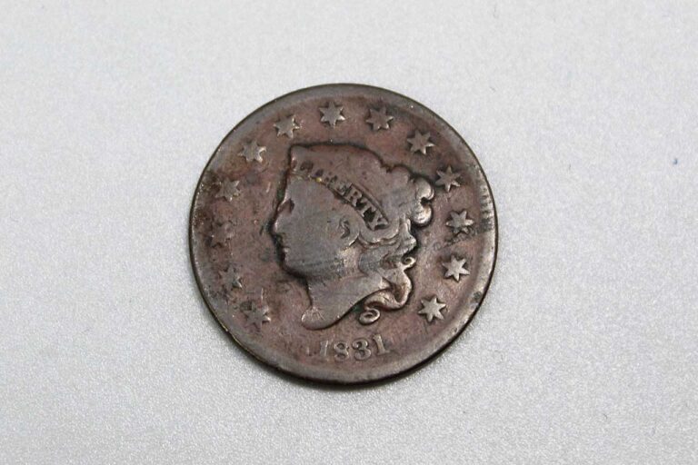 1831 US Coronet Liberty Head Large Cent . COIN227 - Time Traveler Militaria