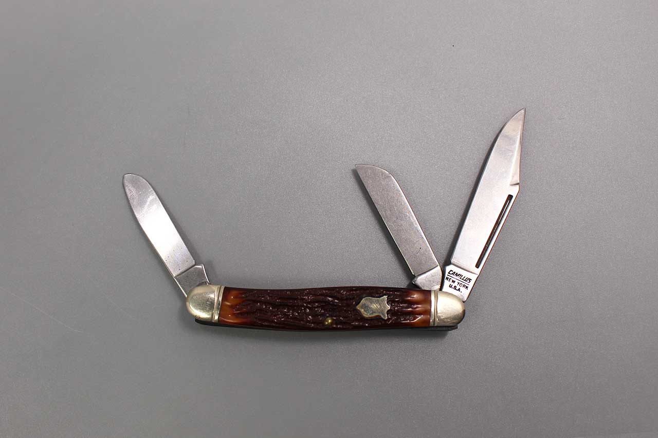 Vintage 3 Blade Pocket Knife Camillus Model 67 . DWU1056 - Time 