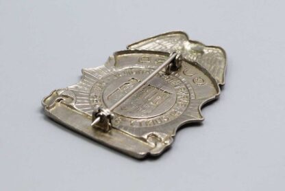 Obsolete Vintage Burns Security Guard Badge . ANT223 - Image 3