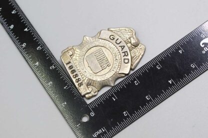 Obsolete Vintage Burns Security Guard Badge . ANT223 - Image 4