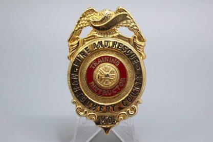 Obsolete Vintage Maryland Fire and Rescue Badge . ANT225