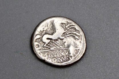 SOLD D. Iunius Salinus 91 BC Roman Silver Denarius Coin . COIN578 - Image 2