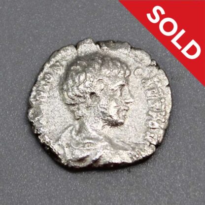 SOLD 196-198 AD Roman Silver Denarius Coin Caracalla . COIN579