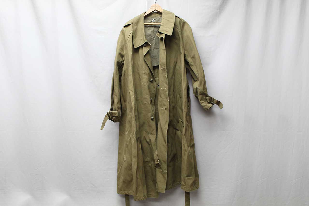 Vintage French Military Overcoat . Hm282 - Time Traveler Militaria