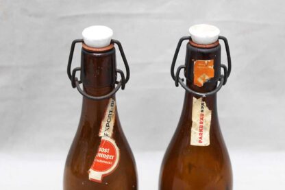 Two Vintage Flip Swing Porcelain Top Bottles . ANT226 - Image 2