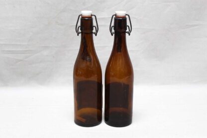 Two Vintage Flip Swing Porcelain Top Bottles . ANT226 - Image 3