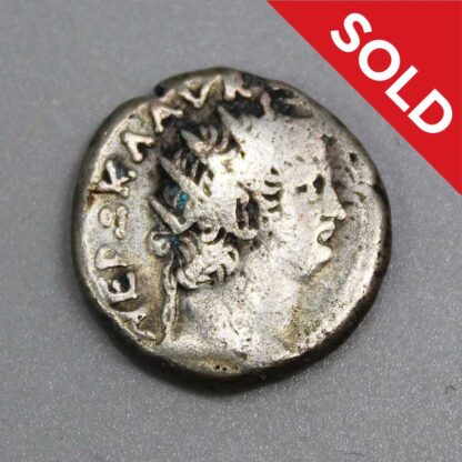 SOLD 65 AD Silver Tetradrachm Coin Nero and Poppaea . COIN362