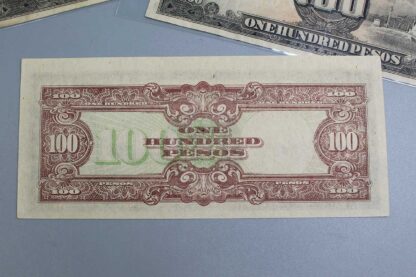 WW2 Japanese Invasion Money 100 Pesos <font color=“#AC18DF”>Price Each</font> . COIN596 - Image 3