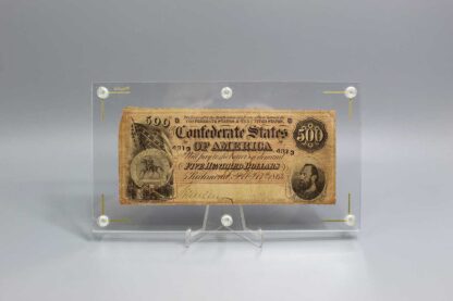 American Civil War CSA 1864 $500 Dollars Bank Note . CWM257