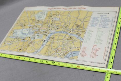 WW2 American Red Cross Map of London . FLU4891 - Image 4