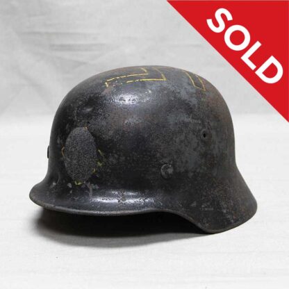 SOLD WW2 German Helmet Shell . HG1508