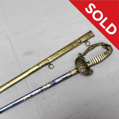 SOLD US Early 1800s Militia Officer Eagle Head Sword - AW Spies . SU56