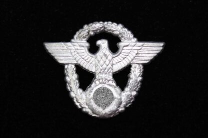 WW2 German Police Cap Insignia (No Prongs) . EFL4766