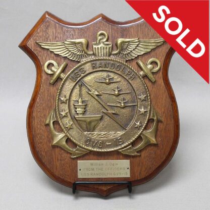 SOLD US Navy Plaque USS Randolph (CVS-15) . FLU3469