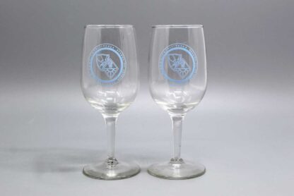 US Pair of Army Intel School Stemmed Glasses . FLU4901