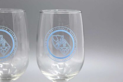 US Pair of Army Intel School Stemmed Glasses . FLU4901 - Image 2