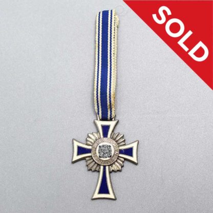 SOLD WW2 German Mothers Cross Silver . GO5106b