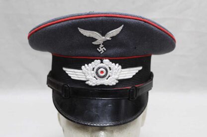 WW2 German Luftwaffe Flak Artillery EM/NCO Visor Cap . HG1509b - Image 3