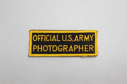 US Army Photographer Patch . USP1297