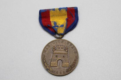 Sold(NM)US Army Spanish Campaign Medal No.2596 w/Research . YMU4848 - Image 2