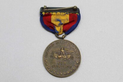 Sold(NM)US Army Spanish Campaign Medal No.2596 w/Research . YMU4848 - Image 3