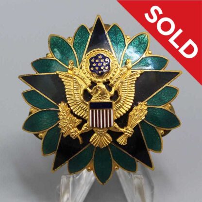 SOLD US Army General Staff Badge Meyer 22M . FLU4090