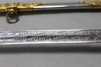 US M1902 High-Grade Presentation Officer Sword . SU103 - Image 10