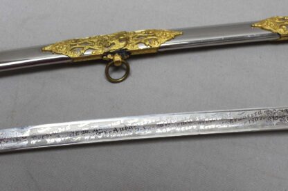 US M1902 High-Grade Presentation Officer Sword . SU103 - Image 7