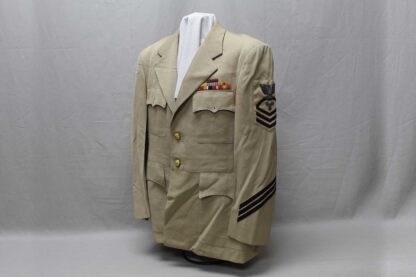 US Navy CPO Tunic w/Stitched on Ribbon Bar . UA1276