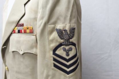 US Navy CPO Tunic w/Stitched on Ribbon Bar . UA1276 - Image 2