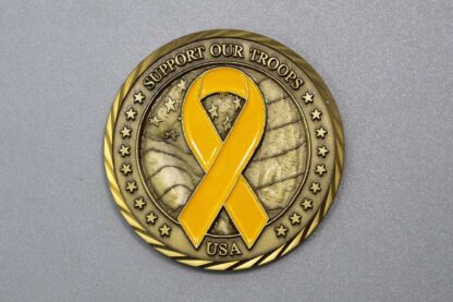 US Challenge Coin Yellow Ribbon  . COIN608